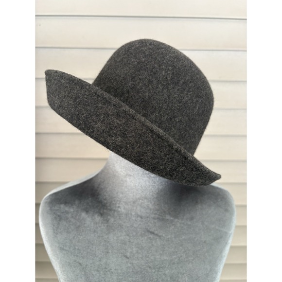 Lot of 3 Vintage Jennifer Moore Wool Cloche Hats | Navy Charcoal Black | Italy - Picture 4 of 14